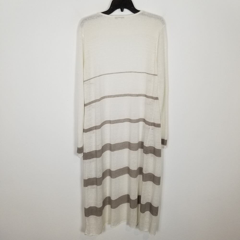 Cabi Women Linen Bon Voyage Riviera Duster Cardigan Sz L Open Lightweight Boho - Picture 4 of 8